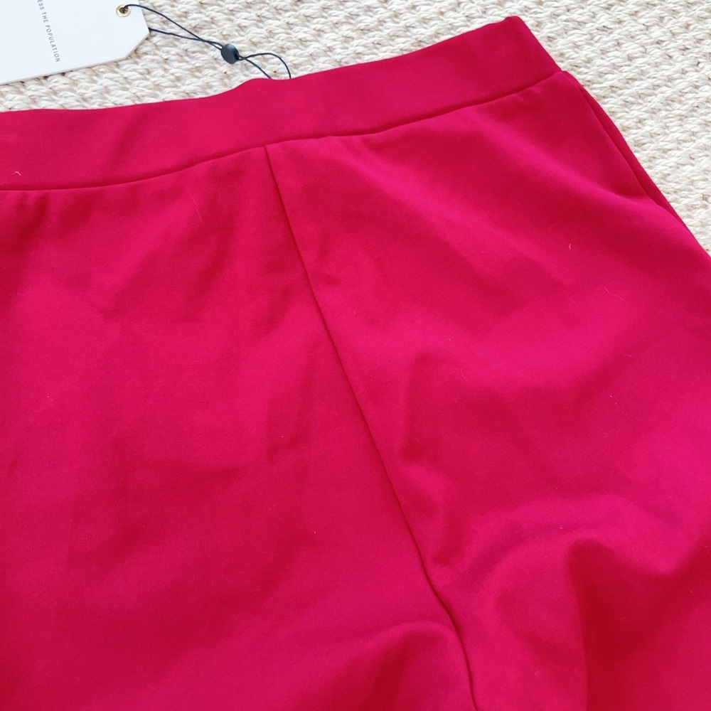 NWT Dress the Population Women's Red Classic Ponte Legging Small S - Picture 10 of 10